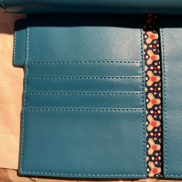 Tory Burch crossbody/clutch dustbag included turquoise handbag - Picture 4 of 11
